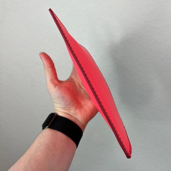 Fossil Neon Vibrant Pink Wristlet Zippered Pouch - Picture 12 of 12